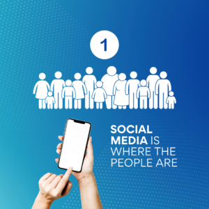social media is where the people are