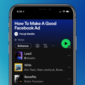 Spotify Playlist: How To Make A Good Facebook Ad