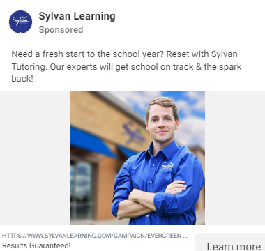 Sylvan Learning Ad